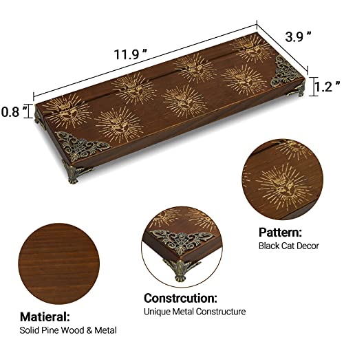 Wooden Tarot Card Holder & Display Stand
