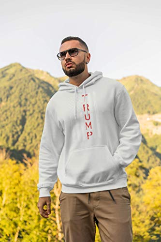 Trump 2024 Sweatshirt Hoodie - Small White Men's
