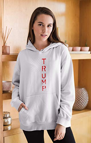 Trump 2024 Sweatshirt Hoodie - Small White Men's