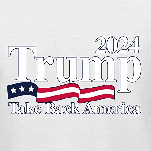 Trump 2024: Take Back America Sweatshirt - White, Large