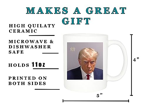 Trump 2024 Mugshot - Novelty Coffee Cup