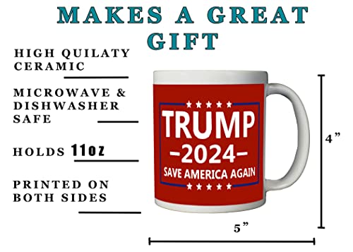 Trump 2024 Coffee Mug: Save America Again!