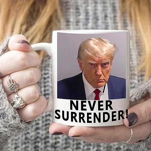 Trump 2024 Mug: Funny Police Mugshot Design - Double Sided