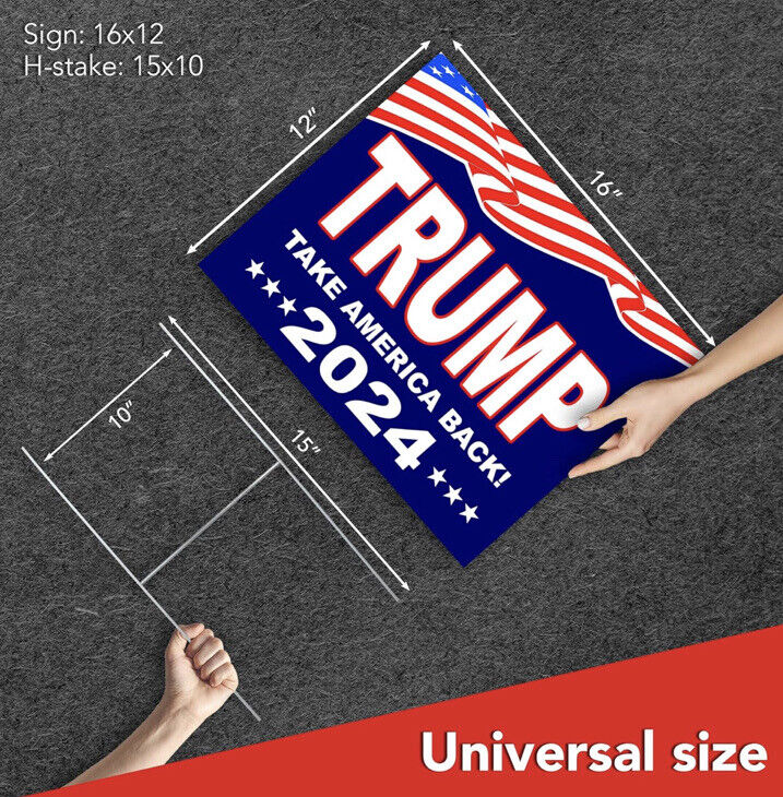 TRUMP 2024 Official Campaign Rally Sign Poster