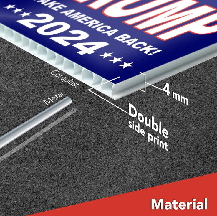 TRUMP 2024 Official Campaign Rally Sign Poster