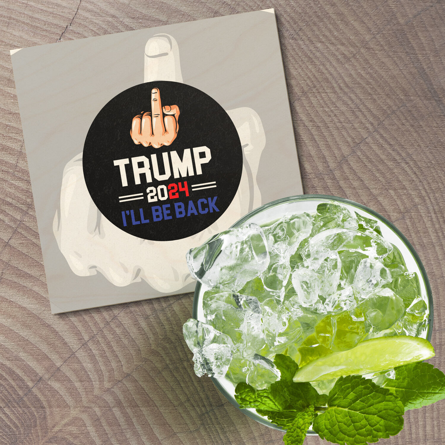 Trump 2024: "I Will Be Back" Coaster
