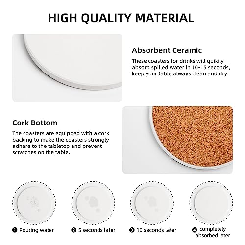 Trump 2024 4in Ceramic Coaster Set with Cork Base