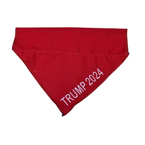 TRUMP 2024 Dog/Cat Bandana: Over-the-Collar MAGA Scarf
