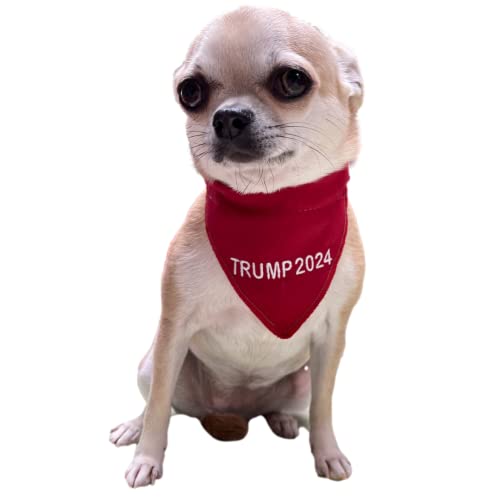 TRUMP 2024 Dog/Cat Bandana: Over-the-Collar MAGA Scarf