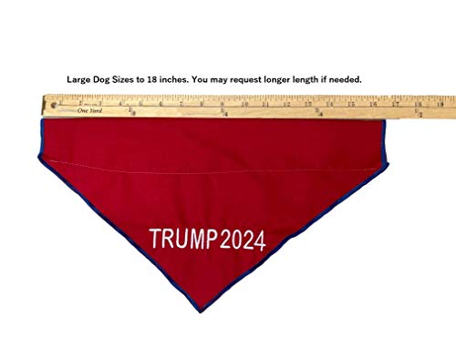 TRUMP 2024 Dog/Cat Bandana: Over-the-Collar MAGA Scarf