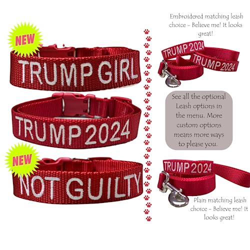 Trump 2024 Dog Collar and Leash Set - Customizable