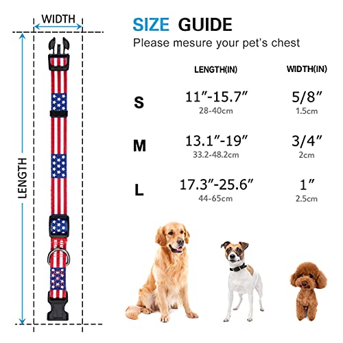 Fourth of July Dog Collar - Trump 2024