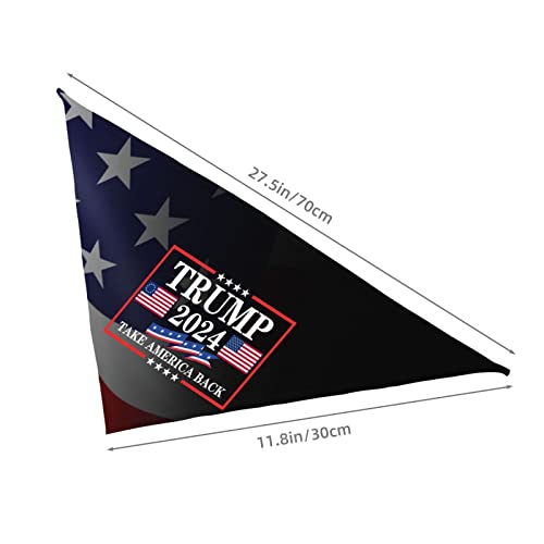 Trump 2024 Dog Bandana Scarf - Pet Accessories