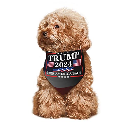Trump 2024 Dog Bandana Scarf - Pet Accessories