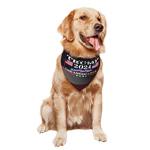 Trump 2024 Dog Bandana Scarf - Pet Accessories