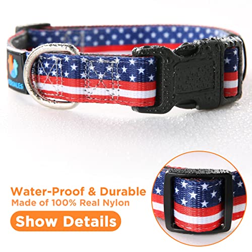 Trump 2024 American Flag Dog Collar