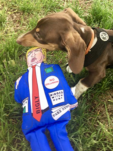 Farfel's Resilient Trump Squeaker Toy for Dogs