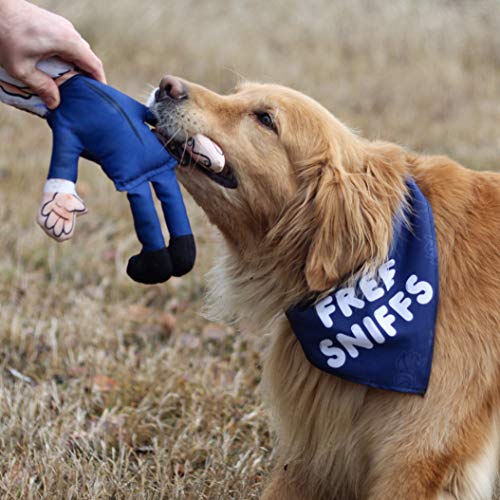 Bite a Biden Dog Toy & Dog Bandana: Humorous Political Satire
