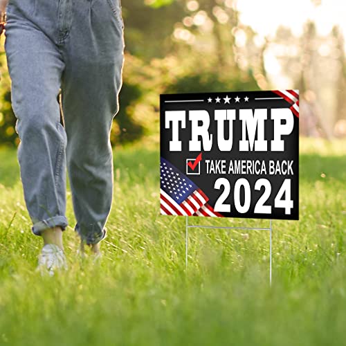 Trump 2024 Yard Sign - Double Sided 16x12 Coroplast