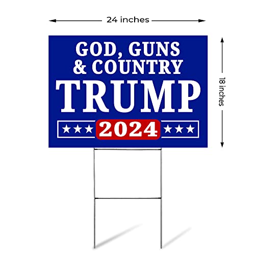 Trump 2024 Yard Sign | Double-Sided Corrugated Plastic
