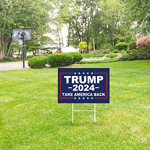 Trump 2024 Yard Sign - Double Sided 18x12 Inch