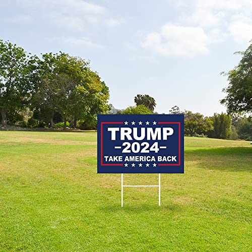 Trump 2024 Yard Sign - Double Sided 18x12 Inch