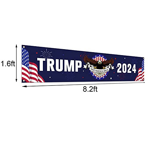 Trump 2024 Fence Banner for Outdoor Parades