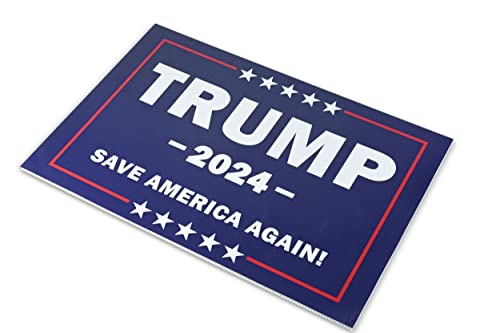 Trump 2024 Yard Sign: Save America Again!