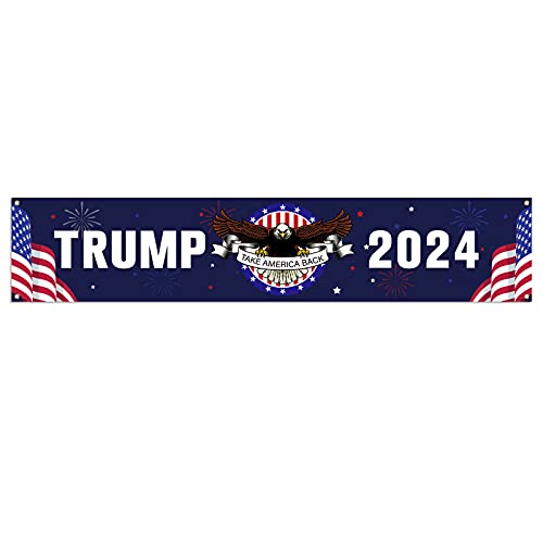 Trump 2024 Fence Banner for Outdoor Parades