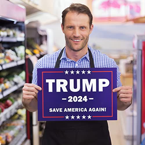 Trump 2024 Yard Sign: Save America Again!