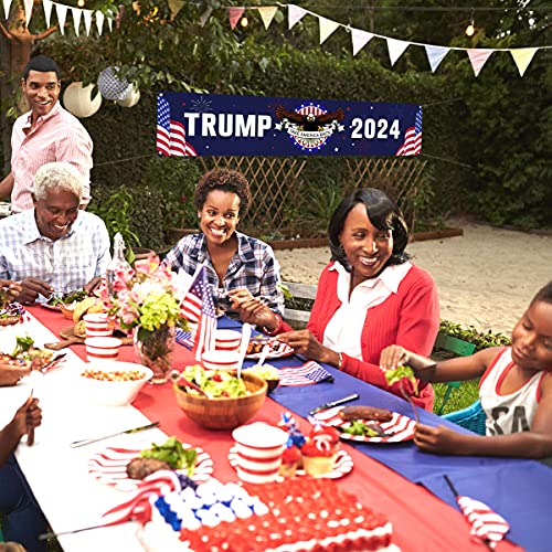 Trump 2024 Fence Banner for Outdoor Parades