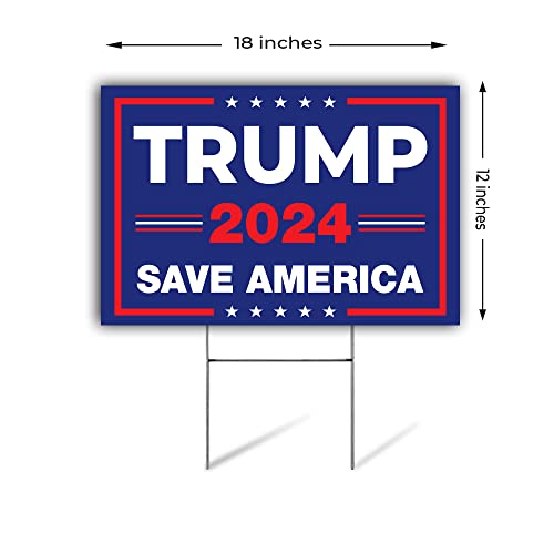 Trump 2024 Yard Sign | Save America Flag