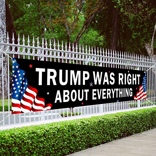 Trump 2024 Outdoor Decor - Black "Right" Banner