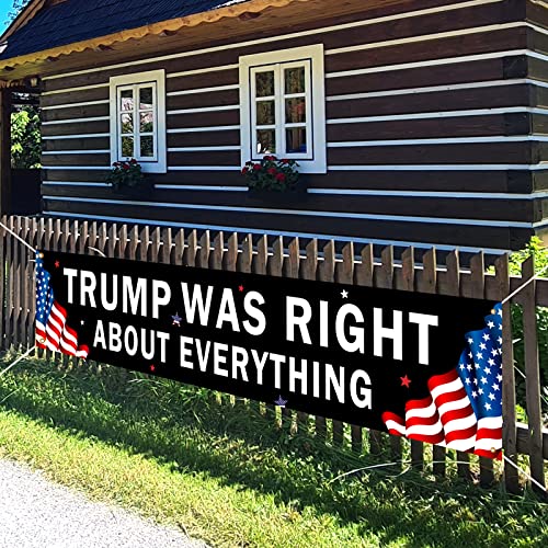 Trump 2024 Outdoor Decor - Black "Right" Banner