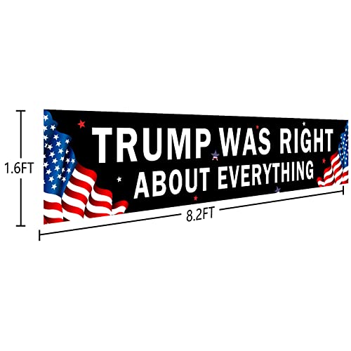 Trump 2024 Outdoor Decor - Black "Right" Banner