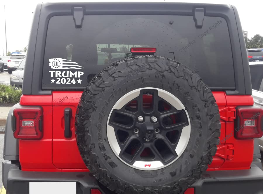 Trump 2024 Vinyl Flag Decal: Cars, Trucks, Walls