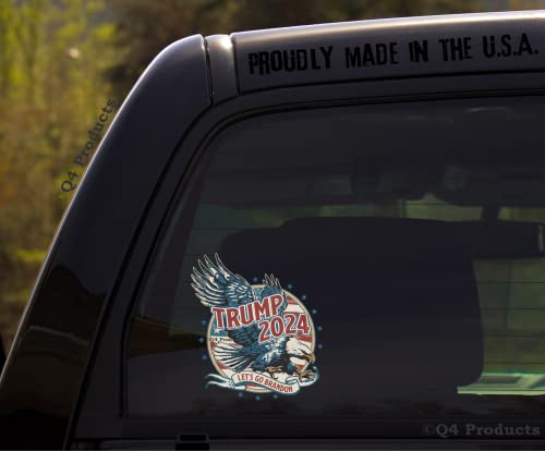 Trump 2024 Brandon Decal: Eagle, Full Color Sticker
