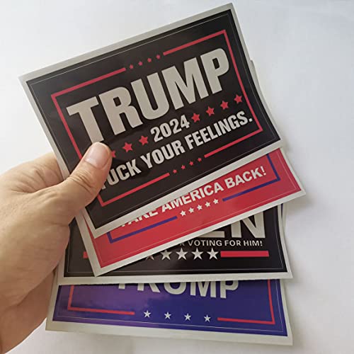 Reflective Trump 2024 Sticker Pack - Vinyl Waterproof