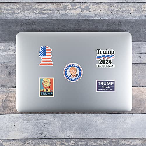 Trump 2024 Stickers: 100-Pack, Large Size, Versatile Application