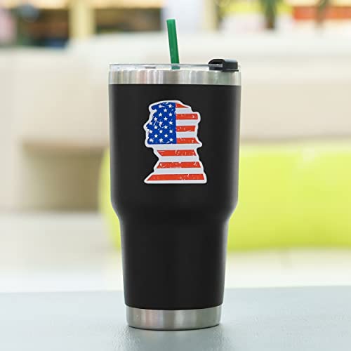 Trump 2024 Stickers: 100-Pack, Large Size, Versatile Application