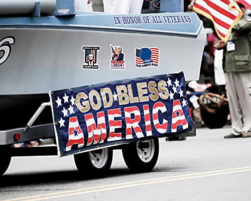 Trump 2024 Stickers: 100-Pack, Large Size, Versatile Application