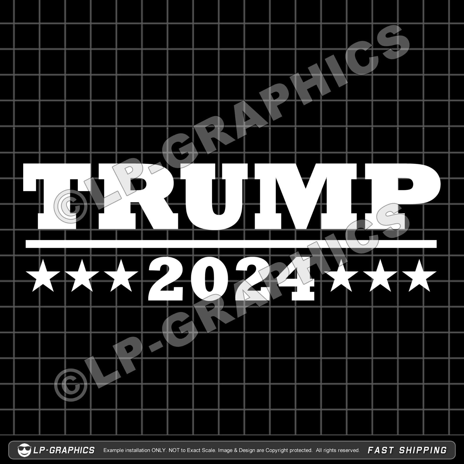 Trump 2024 Decal: Ultra MAGA USA Window Sticker