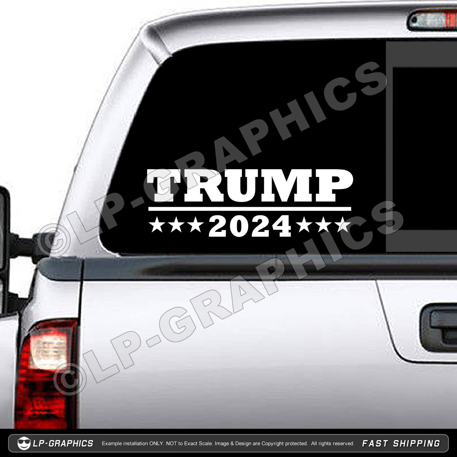 Trump 2024 Decal: Ultra MAGA USA Window Sticker