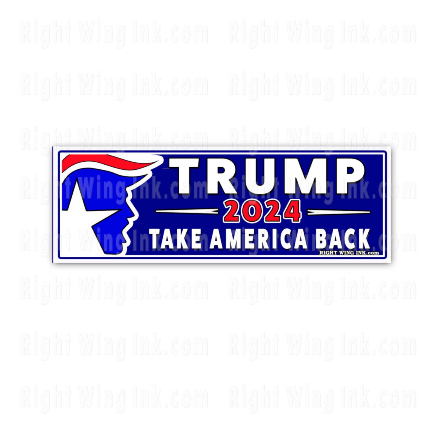Trump 2024: 10x Take America Back Stickers, 9" Wide (10 pack)