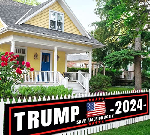 Trump 2024 Save America Flag - 9.8 X 1.6 FT