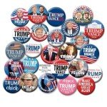 25 Assorted Designs Trump 2024 Buttons - 2.25