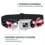 Trump 2024 American Flag Buckle Dog Collar