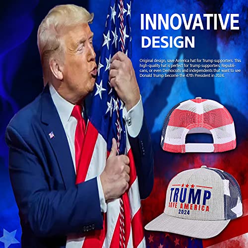 Trump 2024 Save America Flag Hat