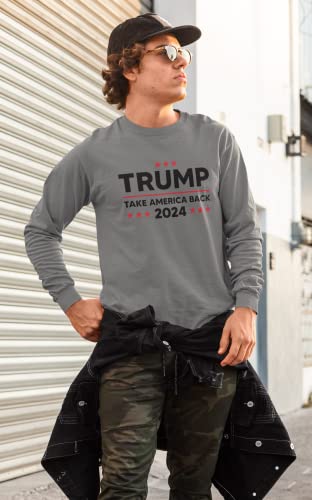 Trump 2024 Take Back America T-Shirt (Sport Grey)