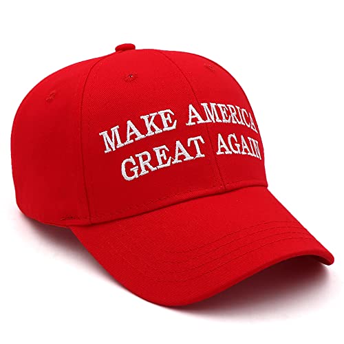 Trump 2024 MAGA Hat: Embroidered Red Baseball Cap
